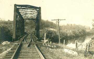 Railroad & Covered Bridge in Fowler, Vermont.